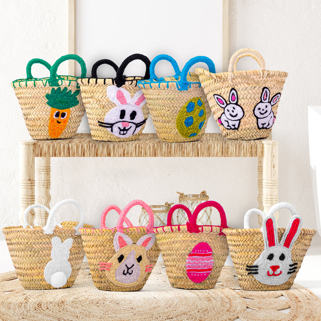 Personalized Easter Straw Baskets